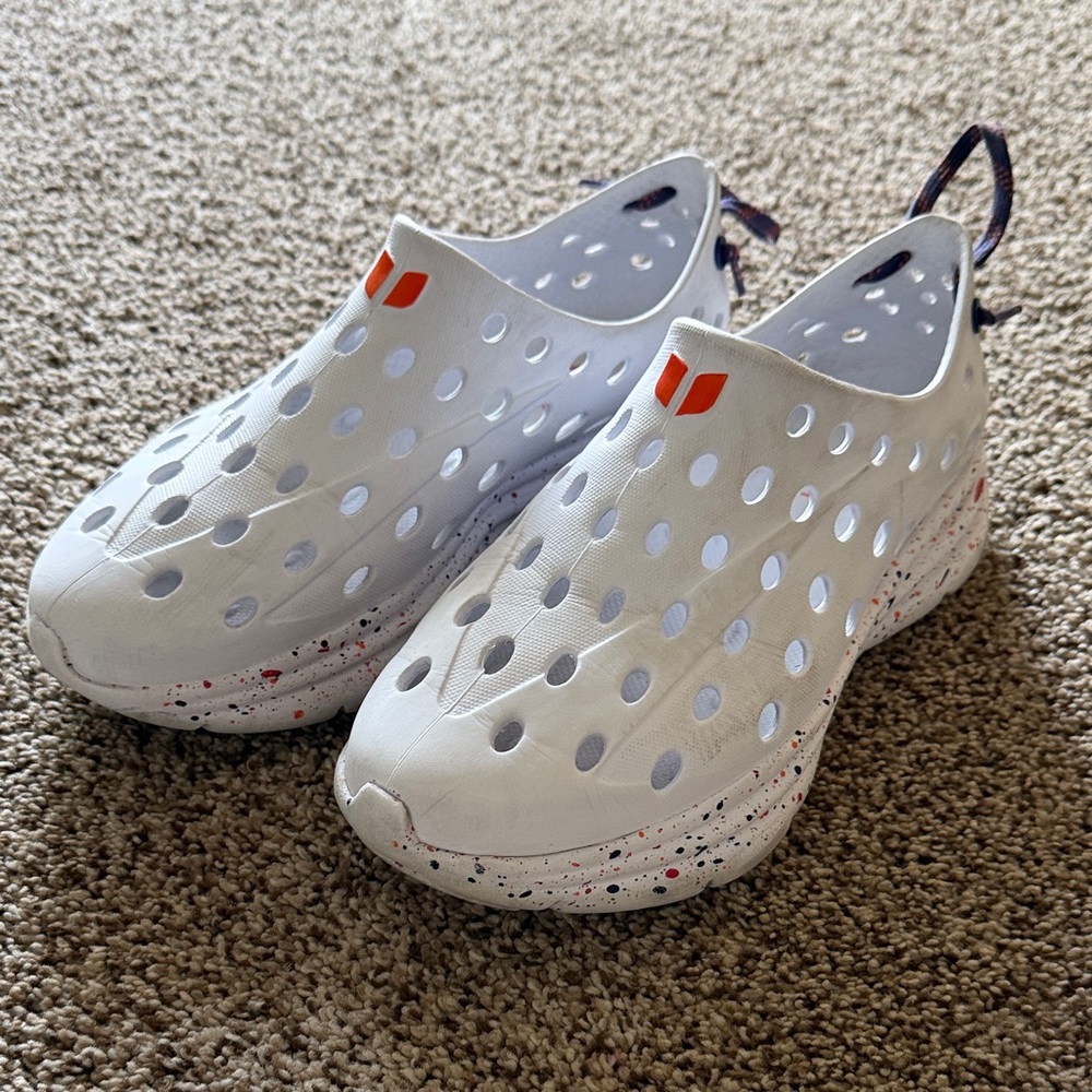Kane Shoes with Orange and White Design